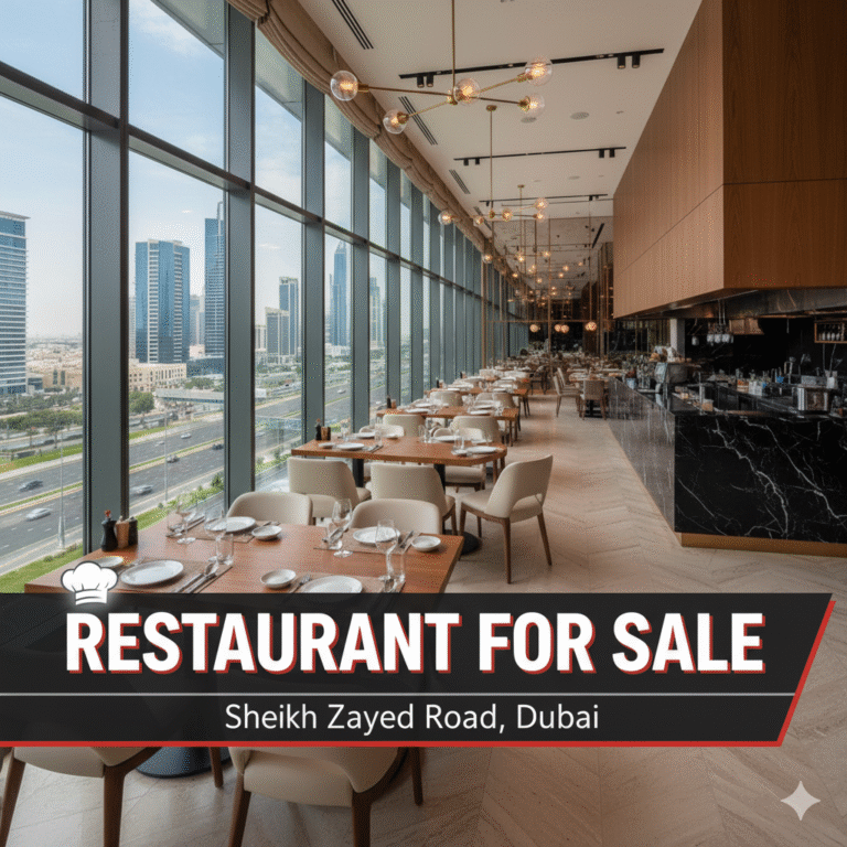 Restaurant for Sale on Sheikh Zayed Road, Dubai